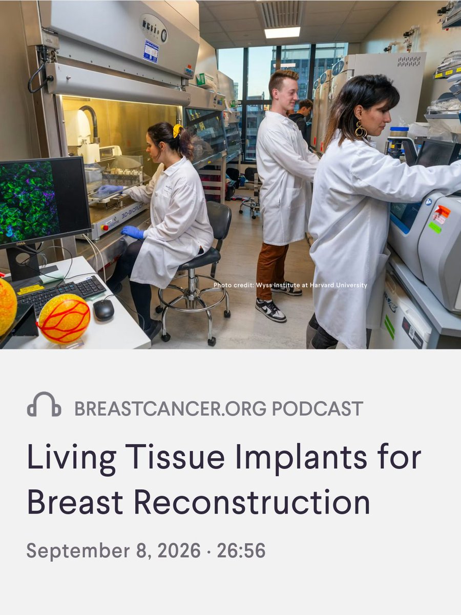 Breastcancerorg's tweet photo. Dr. Luba Perry wants to give people the best of both worlds when it comes to breast reconstruction: the relatively easier surgery of implant reconstruction combined with the living tissue used in flap reconstruction.

Listen to our latest podcast episode to hear how she’s working to make that possible. https://t.co/L9naUBfPsw

#breastcancer #breastreconstruction #breastcancersurgery #breastcancersurvivor