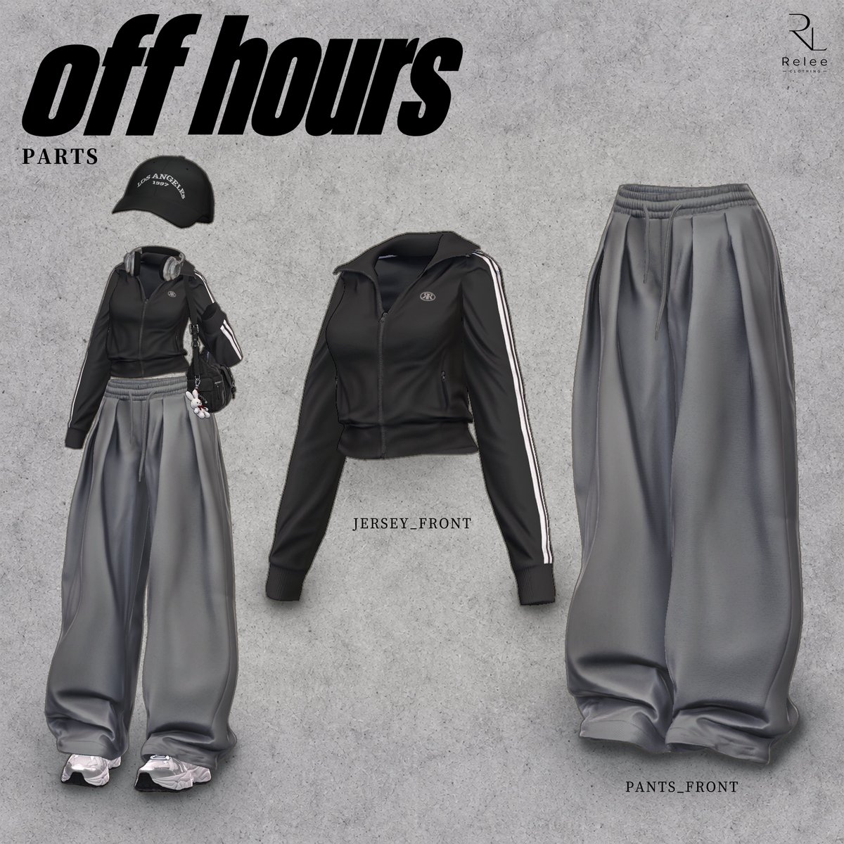 relee_shop's tweet photo. 🎉OPEN Event🎉
🖤OFF_HOURS🎧

快適さとスタイルを兼ね備えたデイリーストリートカジュアル、「off hours」✨
気軽に着こなして、自由に楽しむ自分だけのストリートムード。🖤🎧

편안함과 스타일을 모두 담은 데일리 스트리트 캐주얼, 「off hours」 ✨
가볍게 입고, 자유롭게 즐기는 나만의 스트릿 무드. 🖤🎧

 ~ 9/20 RT + フォローイベント実施！！  3名様を抽選して選択衣装を1着プレゼントします
~ 9/20RT + 팔로우 이벤트 진행!!   3명 추첨하여 선택 의상 1벌 선물드려용!   

booth-https://t.co/gzrtkLA3XU

@VRChat 
  
@relee_shop