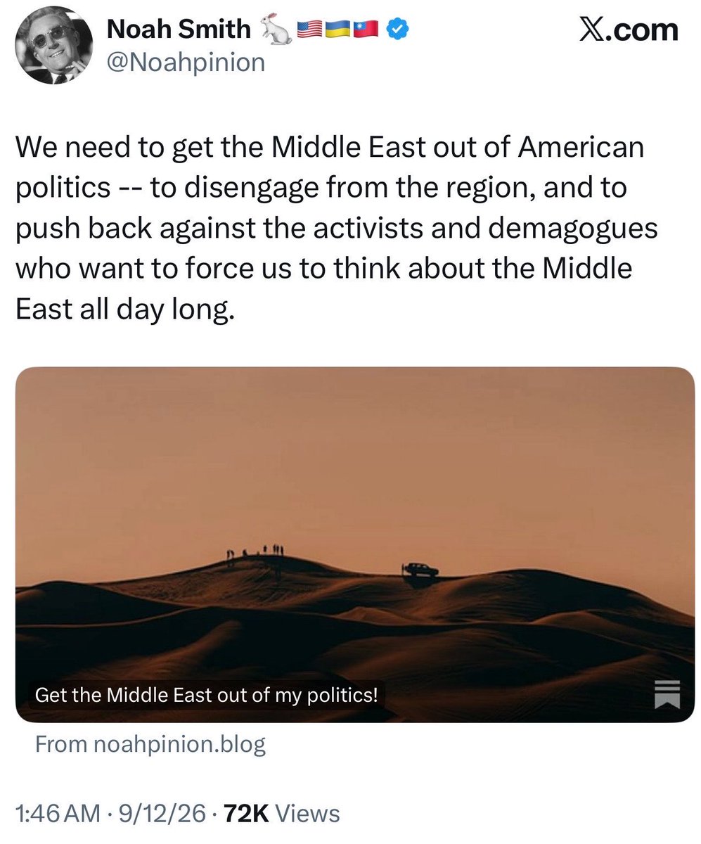 HBendaas's tweet photo. His think piece is about progressive activists and twitter mentions, and somehow not about Congress voting last week to strip funding of any university that boycotts Israeli companies, or about the biggest spender in elections being an organization specifically focused on Israel https://t.co/erlC29iqkq
