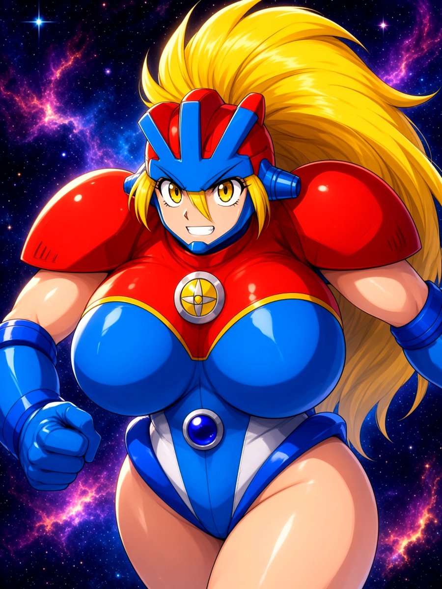 cvb1202's tweet photo. @hts9 When you say "chest," is this what you mean? 😄
This is a female version cosplay of "#Astroganger."
★I used AI for the "finishing touches."
#アストロガンガー
#Airデザ https://t.co/MbfXGB4VKQ