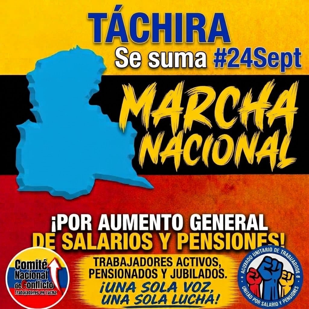 AsambleaCNCTL's tweet photo. TACHIRA #PaLaCalle #24S24Estados #MarchaNacional https://t.co/Pcrwiqxgf5