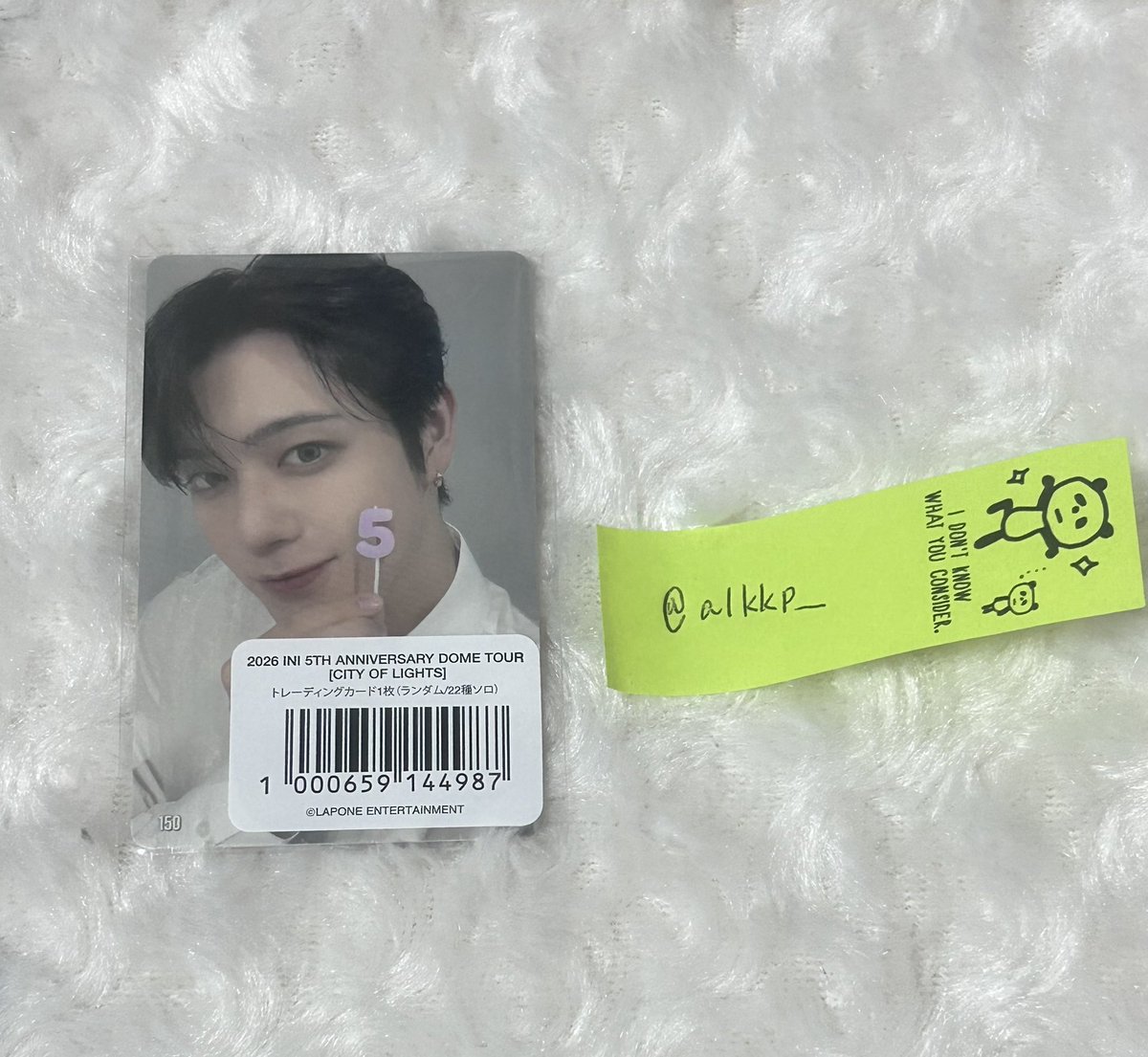 alkkp__'s tweet photo. INI  CITY OF LIGHTS 交換 トレカ ラントレ

【譲】7000円トレカ
佐野 150 （画像参照）

【求】木村149 or 150

16 17東京ドーム or 都内 にて手渡し＞＞郵送📮 希望
お気軽にお声掛けください🌸 https://t.co/Qnf7B4PSu9