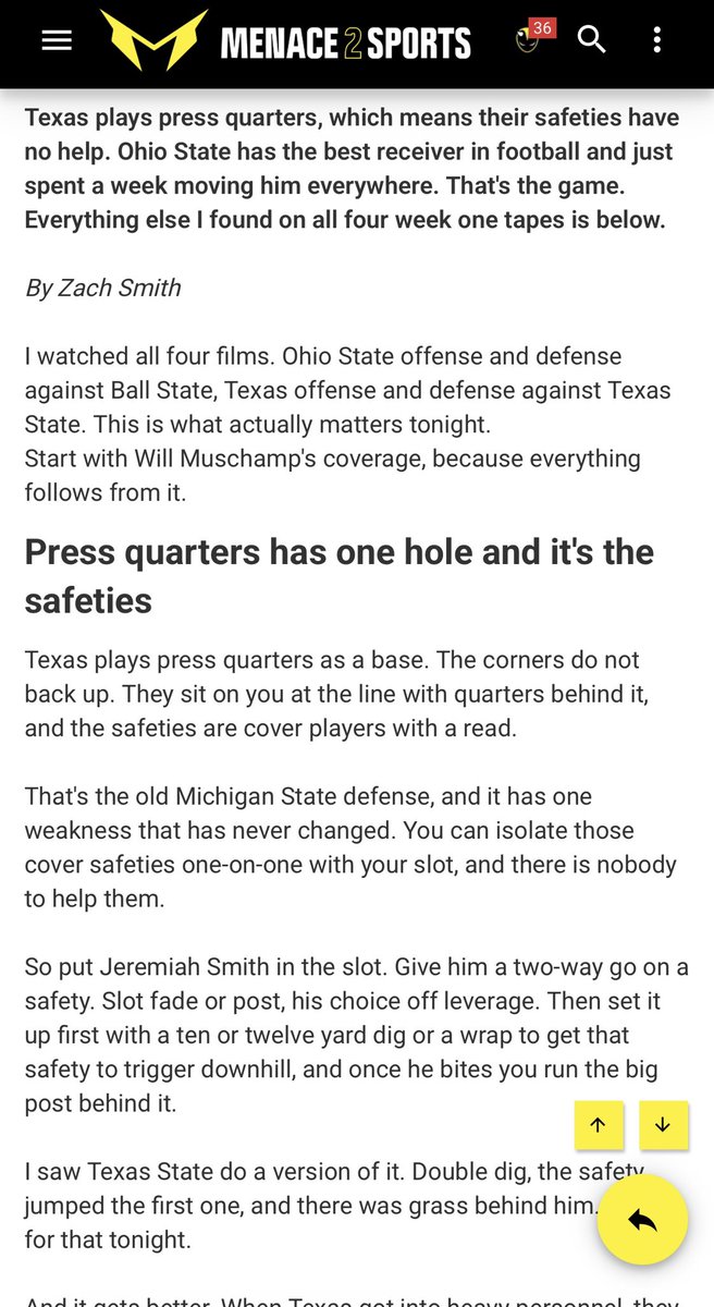 Menace2Sports's tweet photo. FINAL THOUGHTS - OHIO STATE vs TEXAS

Everything you NEED to know before the game.

Full thoughts:

https://t.co/F6liGJ1o3X https://t.co/VMrbQk9ta0