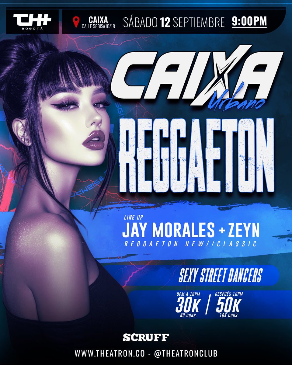 theatronbogota's tweet photo. HOY, ACTIVE SATURDAYS �� The Garden of Eden 

16 SALAS 🕋 + 26 DJs 🎧 + SHOWS ✨ + SEXY DANCERS 🔥

🎫 Cover: De 9:00pm a 10:00pm, $30k. Después de 10:00pm, $50k.

Produce: @pablocapmas1111 

Theatron siempre te da más!! https://t.co/PKM0UF8pDM