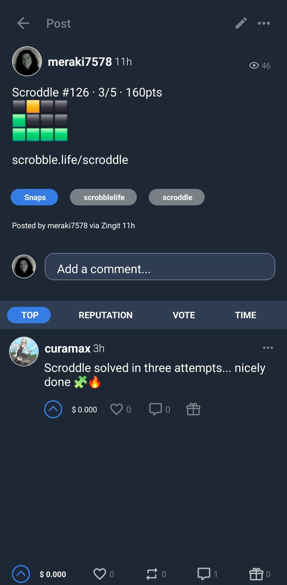 Meraki7578's tweet photo. Proof that even us Dutchies can crack it in just 3 tries! 🇳🇱🧩
Scroddle #126 · 3/5 · 160pts 🟩🟩🟩🟩🟩
Think you can beat my score? 
Give it a go: https://t.co/UTDbmTYee5
#posh #hive #web3 #Scrobble #WordPuzzle #Puzzels https://t.co/kMYRkSjAxQ