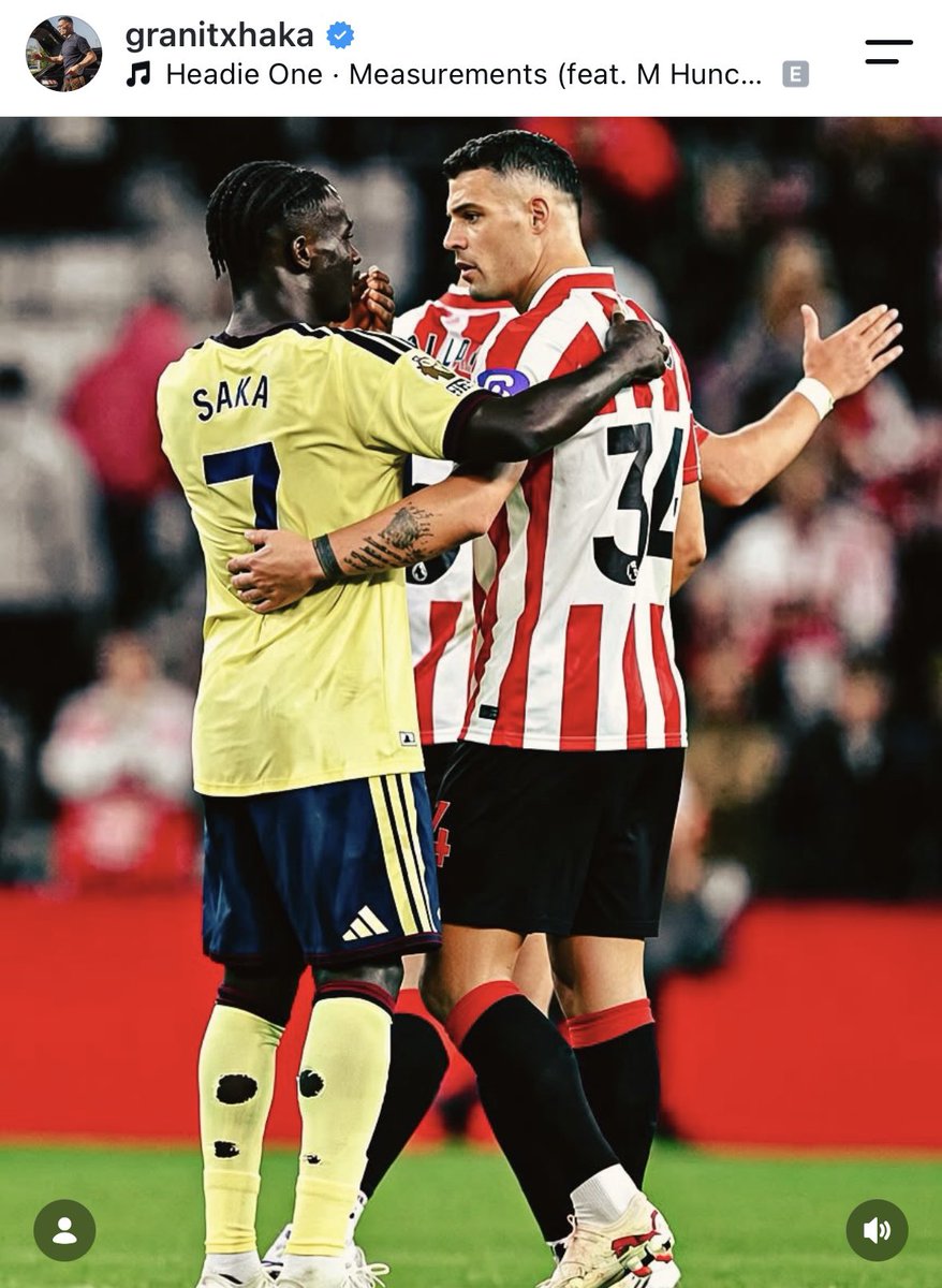 afcstuff's tweet photo. 📲 Granit Xhaka on Instagram: “Proud of the fight, a special game but disappointed with the result. We keep pushing forward together. ❤️🤍” https://t.co/e5z2MO3Uv3