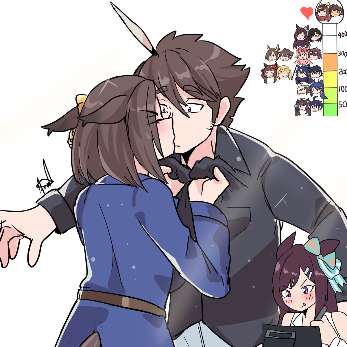 doberslover23's tweet photo. Level 4 part 2 done 

  toregroove kiss <3  

  #art #ウマ娘 #Umamusume https://t.co/x7dIUYXPbP