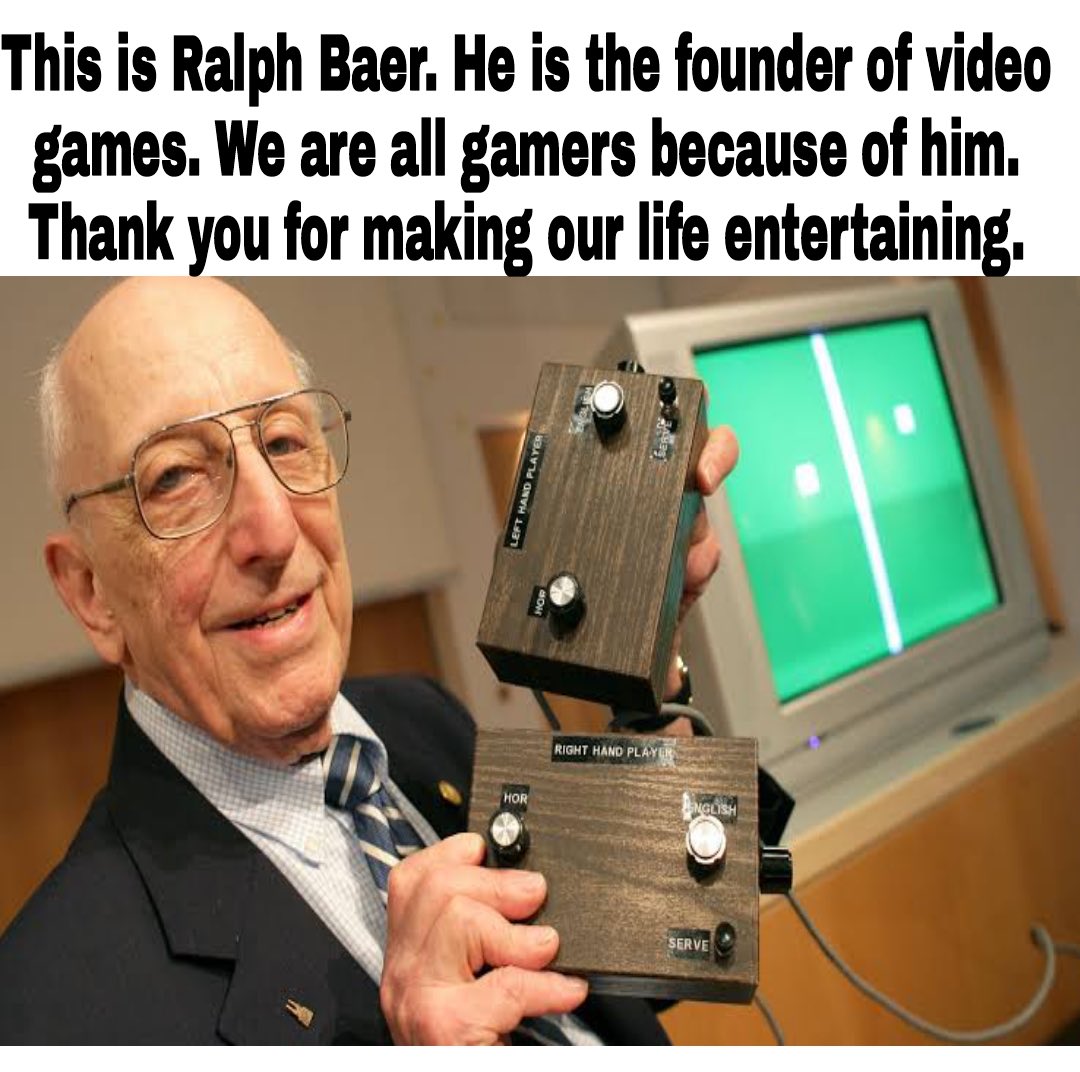 MesianicJewish's tweet photo. A nosotros nos la pelas tu, ninfermos y cuantos más puto amargo lame huevos.🥚 

Jewish Ralph  Baer el papa de los video juegos. https://t.co/MwZUaYbtmP