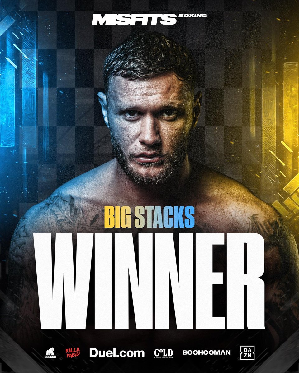 IfnBoxing's tweet photo. ‼️DOCTOR STOPPAGE ‼️
Big Stacks has defeated Jordan McCann via 2nd Round Doctor Stoppage 🔥🥊
#McCannStacks | #MisfitsBoxing | #DaznBoxing
@DAZNCombat | @MisfitsBoxing | @IfnBoxing https://t.co/5rSuHfkru7