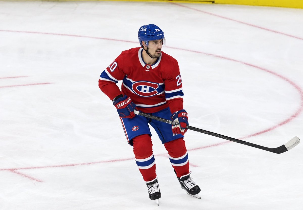 DumpThePucks's tweet photo. Projected Montreal Canadiens 2026-2027 Top 9 with Chris Kreider:

Caufield — Suzuki — Slafkovsky
Kreider — Evans — Demidov
Newhook — Danault — Dach

How many games is this team winning? https://t.co/yLhIGOWCEA