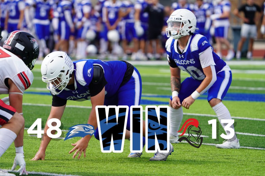 CUWFalcons's tweet photo. The Birds win in their home opener 🤩‼️ @CUWFB https://t.co/IEkf2GBecK