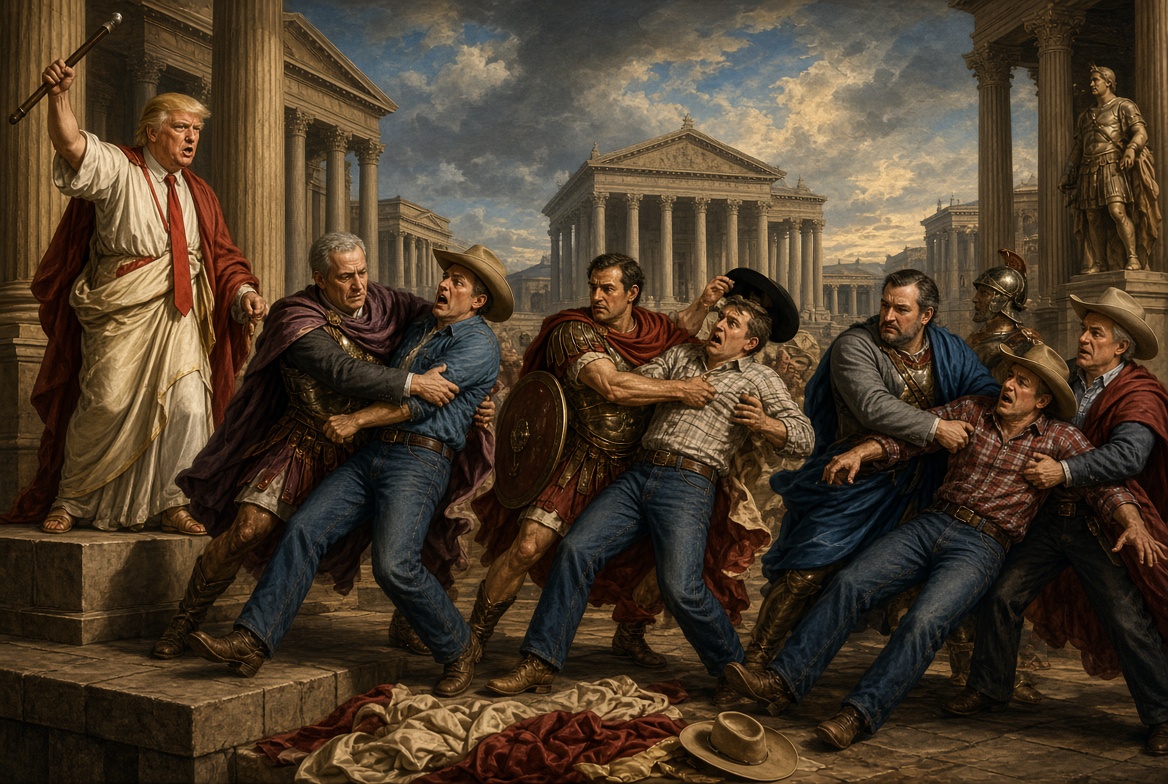 PranksterMark's tweet photo. With apologies to Nicolas Poussin: https://t.co/OLgHLJ6bL5