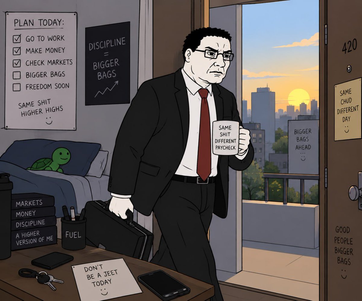 ChudTakeover's tweet photo. well the chud has a 9-5 now and unfortunately nothing has changed https://t.co/DlouI76ZdT