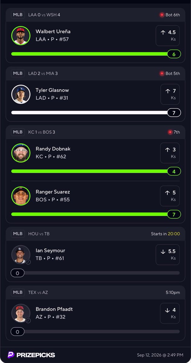 schmidt_bets's tweet photo. MLB PrizePicks 25X for Saturday.

Didn’t get to share the big lineup of the day but here it is. Let’s see how the end unfolds https://t.co/2jk917Fa0G