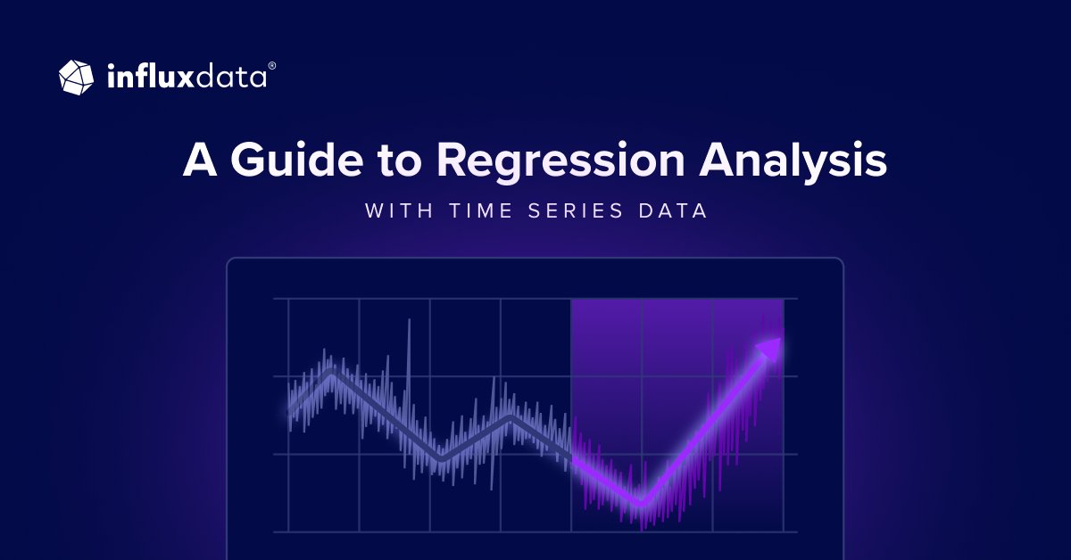 InfluxDB's tweet photo. Regression analysis with time series data in Python provides a basis for understanding how values change over time. 

👋 Check out this guide to get an understanding of regression as applied to time series data, how to prepare it in Python, and how to create regression models that will help discover trends and influence decisions: https://t.co/MLnXyrSa2B #InfluxDB