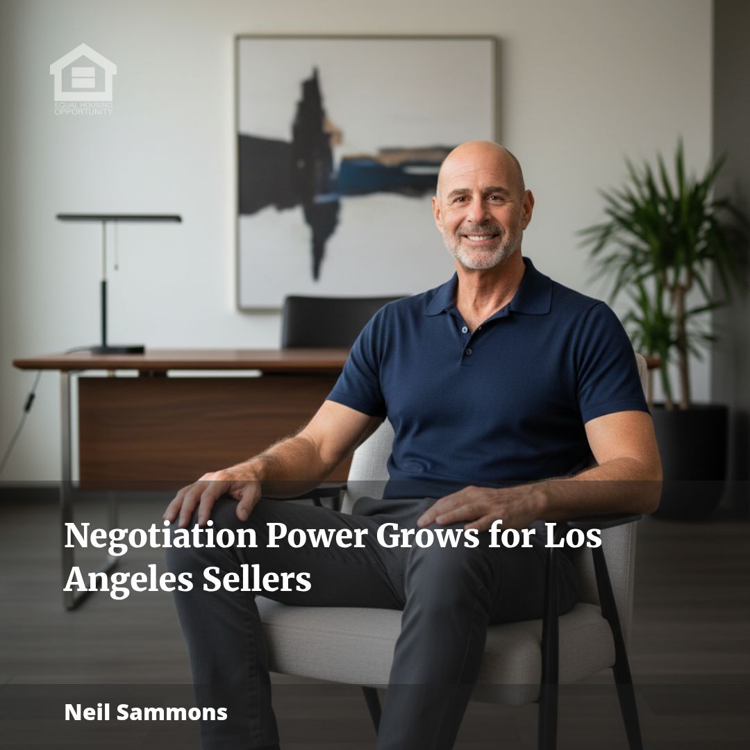 neil4re's tweet photo. Negotiation Power Grows for Los Angeles Sellers
It’s been remarkable to watch the market evolve, and right now, Los Angeles sellers are seeing a distinct advantage: homes are selling 19% closer to list price than they were just a year ago. In my four decades serving sellers ... https://t.co/uKvnYsR9Sl