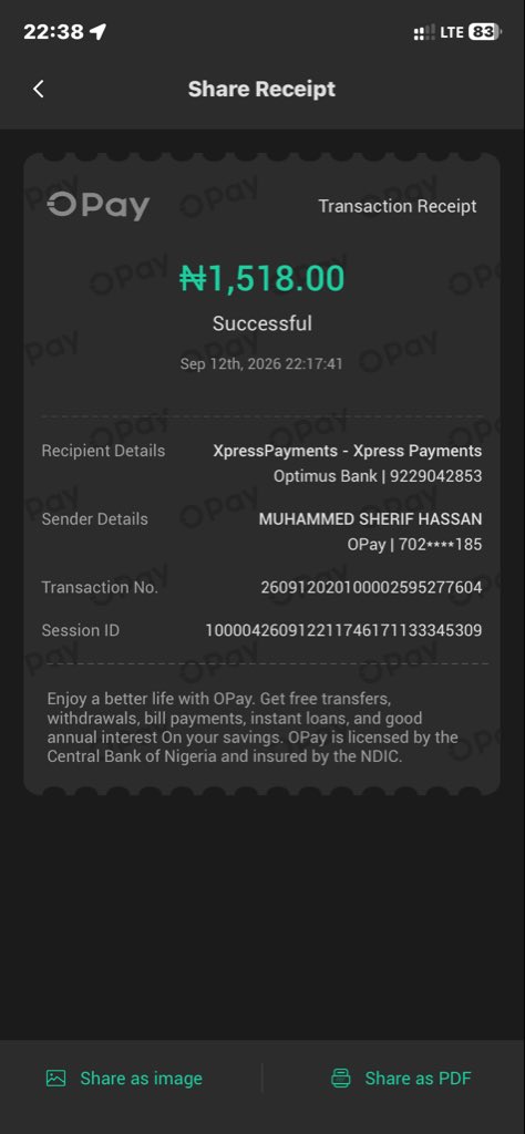 boss_zamas's tweet photo. @jamb_hq I Dey beg wuna abeg either refund my payment or resolve my issue. 
I did payment for jamb result printout twice still showing me pending after transaction was success. Abeg make wuna resolve this or refund me my money 

202660280381CJ
Buhari ABUBAKAR https://t.co/MPxmntNyBw