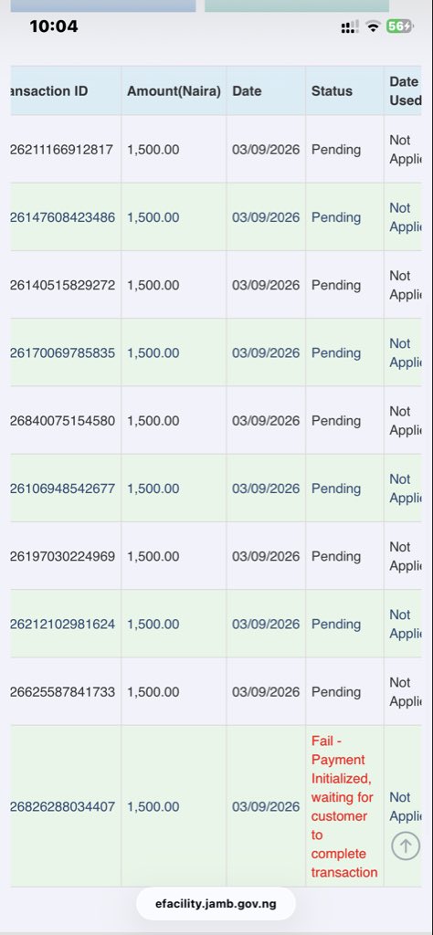 boss_zamas's tweet photo. @jamb_hq I Dey beg wuna abeg either refund my payment or resolve my issue. 
I did payment for jamb result printout twice still showing me pending after transaction was success. Abeg make wuna resolve this or refund me my money 

202660280381CJ
Buhari ABUBAKAR https://t.co/MPxmntNyBw
