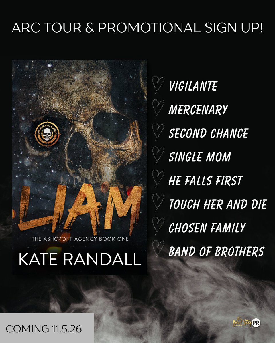 TheNextStepPR's tweet photo. 📣 𝗢𝗥𝗚𝗔𝗡𝗜𝗭𝗘𝗗 𝗖𝗥𝗜𝗠𝗘 𝗥𝗢𝗠𝗔𝗡𝗖𝗘 𝗥𝗘𝗔𝗗𝗘𝗥𝗦! 📣
#Liam #AuthorKateRandall
Genre: #OrganizedCrimeRomance
Releasing 11.5.26
#SignUp
#HostedBy @TheNextStepPR
Learn more at https://t.co/E4gr8BnmE8 https://t.co/NepEaZf0oB