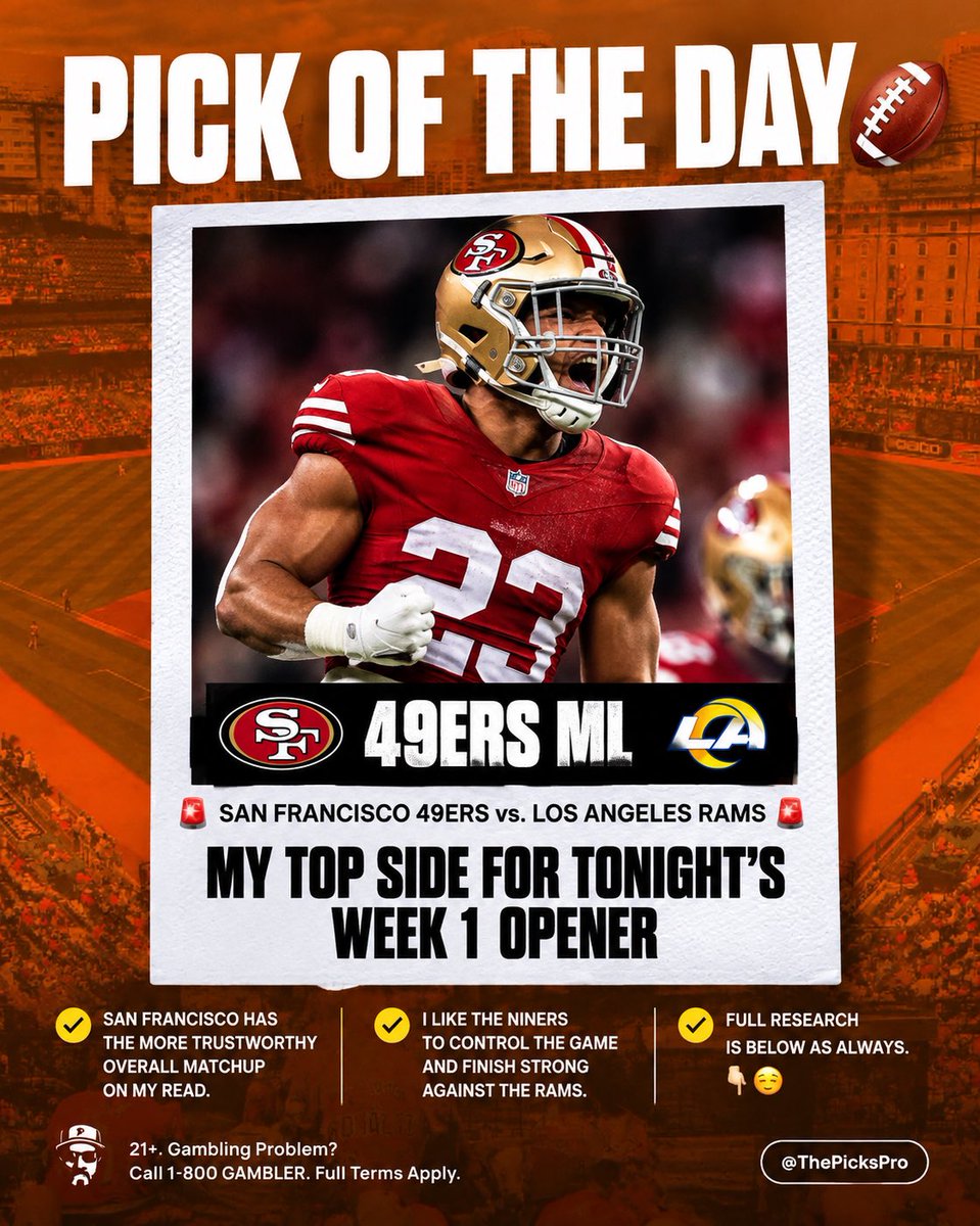 TheJTPicksPro's tweet photo. ⛏️ PICK OF THE DAY 🏈

👉 Ravens ML — my top side for tomorrow’s NFL slate.
👉 Baltimore has the more trustworthy matchup on my read.
👉 I like the Ravens to control the game and finish strong.

Full research is below as always. 🫡

🔥 LET’S STAY LOCKED IN

#NFL #NFLPicks #NFLBet https://t.co/uNTNNXqzON
