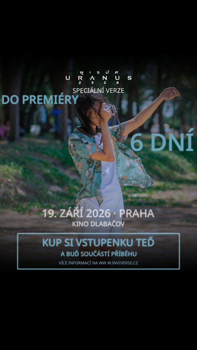 inviverse's tweet photo. Už jen 6 dní nás dělí od premiéry. Popcorn se už chystá! 🍿

🎟️ Vstupenky na premiéru 19. září v Praze! 👉🏻 https://t.co/5SUEl4SSlR

#Uranus2324
#srchafreen
#beckyarmstrong
#FreenBecky
#ThaiGL https://t.co/hxw4ikdzLR