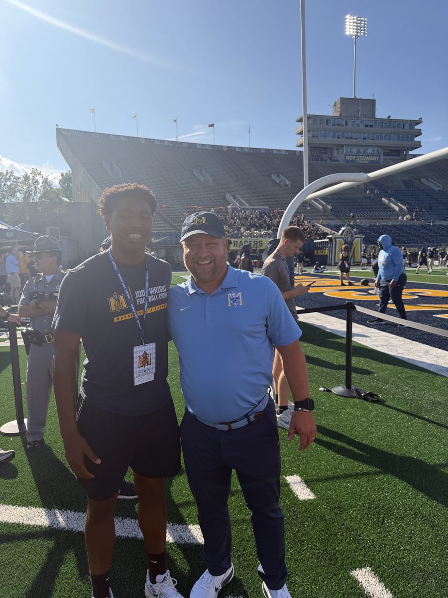 DaelynLander01's tweet photo. Had a great time today at Murray State very blessed for this opportunity @racersfootball @WrightJody @QBHitList @247recruiting @PrepRedzoneKY @KPGfootball @RacersFBrecruit https://t.co/iVRv05Kv1o