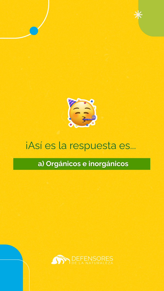 Defensores_FDN's tweet photo. 🌿✨ #TriviaDefensores ♻️
¿Sabes cuál es la clasificación primaria de los desechos sólidos según el MARN? 🤔🌎
💬 Pon a prueba tus conocimientos y descubre la clasificación puede ser el primer paso para cuidar nuestro planeta. 👇
#DefensoresGT #EducaciónAmbiental https://t.co/o7rHeC9YCd