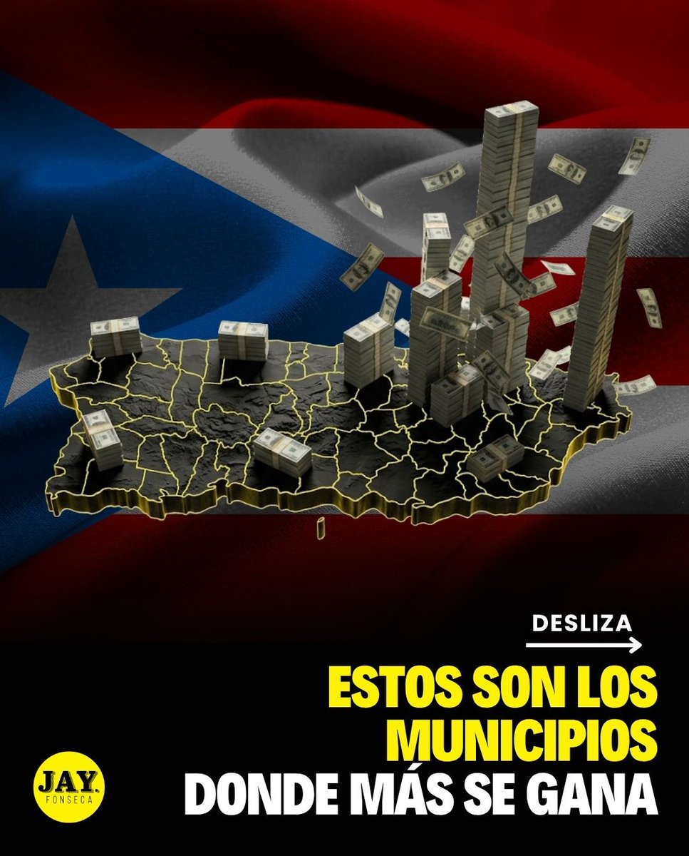 jayfonsecapr's tweet photo. 📊 La Oficina de Estadísticas Laborales de Estados Unidos (BLS) publicó el salario semanal promedio de cada municipio de Puerto Rico para el primer trimestre de 2026 y los números hablan por sí solos.

👷 El estudio revela que el empleo en la isla bajó a 944,500 en marzo, y que San Juan concentra el 26% de los empleos, con un salario promedio de $902.

💰 Juncos domina con $1,464 semanales por la industria farmacéutica y de equipo médico. Las Marías, el más bajo, con un promedio de $411.

⚠️ 30 de los 78 municipios están por debajo de $525 a la semana.

🇵🇷🇺🇸 El promedio de la isla subió 3.4% hasta $724. El de Estados Unidos subió 3.9% y llegó a $1,654.

Fuente: El Vocero 

#PuertoRico #Salarios #Economía