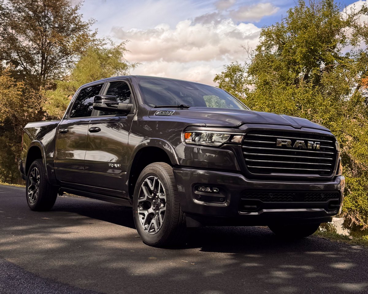 RogersDodge_ID's tweet photo. Made for work, play, and everything in between. This 2026 Ram 1500 Laramie Crew Cab is the perfect truck for all of your needs! Come see this one today!

#lewistonidaho #rogersdodge #DriveHappy #Idaho #rmxperformance https://t.co/yNKUbCIpRd