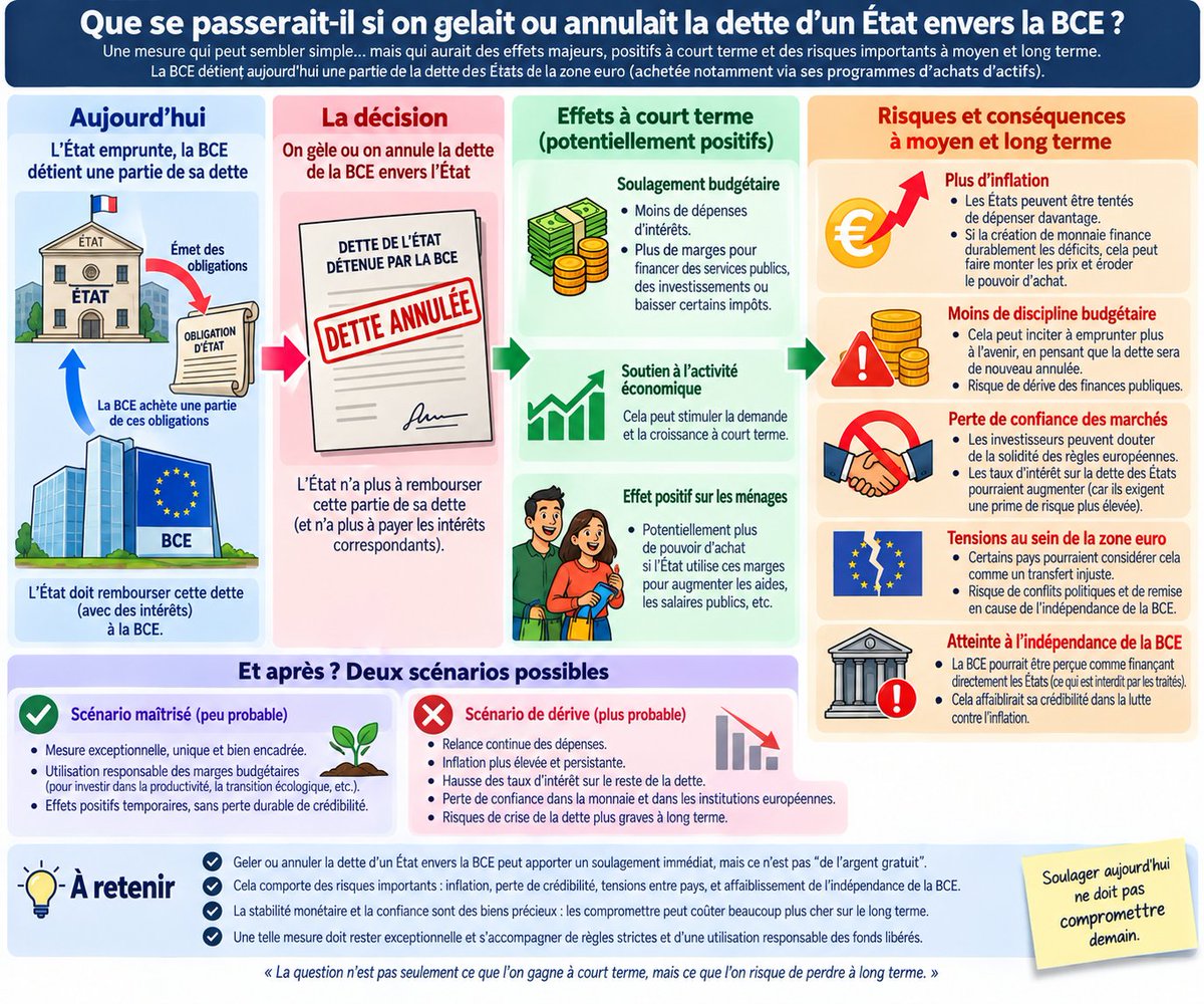 Shakes_Eraz's tweet photo. @FabienneBrouil1 @Nine63330 @Arkunir Bon allons y, on va aussi revenir sur mes propos de base. LFI a un programme économique extrêmement mauvais pour du long terme. 

L'avenir s'annonce sombre économiquement avec LFI.
Pour illustrer, une image des conséquences de l'annulation de la dette de la BCE (illégal). https://t.co/ehH40Zpqcy