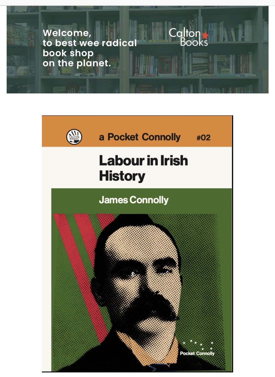 CaltonBooks's tweet photo. Available for pre-order Labour in Irish History by #JamesConnolly part of our pocket Connolly series published #CaltonBooks
Thanks to @JimSlaven for his intro to the book from the home of Connolly’s birth in #Edinburgh.
#JamesConnollySociety
https://t.co/hG5FdSOQ4A https://t.co/Ig8pzxstMx