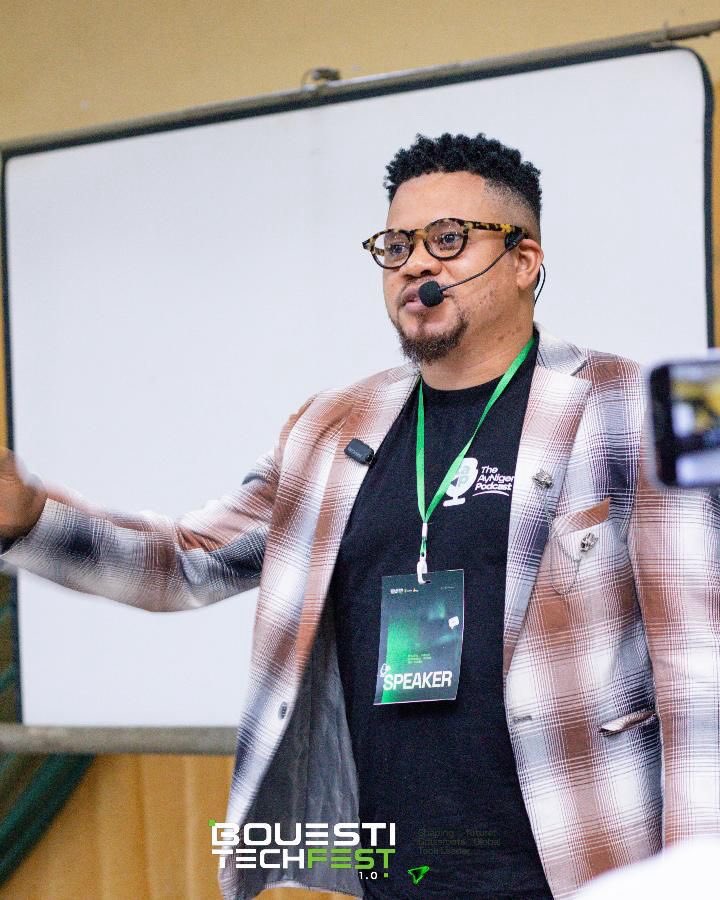 aynigeria_'s tweet photo. The maiden edition of Tech Fest BOUESTI was an incredible experience! 

As the Keynote Speaker, I had the privilege of engaging an amazing audience of students, innovators, creatives, and aspiring builders on the topic: “Storytelling Meets Tech: How Modern Media Powers the Next Generation of Builders.”

What made the session particularly remarkable was the energy in the room. It was not just a presentation; it was an engaging, interactive, and thought-provoking conversation. From busting the myths around technology to exploring the power of modern media and storytelling, the audience brought their questions, perspectives, and enthusiasm.

We challenged the notion that tech is only about coding, websites, and software development, highlighting the place of photography, videography, graphic design, content creation, broadcasting, and other creative skills in the technology ecosystem.

Most importantly, we explored how the next generation of builders can leverage storytelling to communicate their ideas, attract opportunities, build communities, and create meaningful impact.

I left the session deeply encouraged by the curiosity, confidence, and possibilities represented in that room.

To the organisers of Tech Fest BOUESTI, the students, and everyone who participated, thank you for making this experience memorable.

Don’t just build. Document. Tell. Connect. Impact. 🎤

#TechFestBOUESTI #StorytellingMeetsTech #AYNigeria