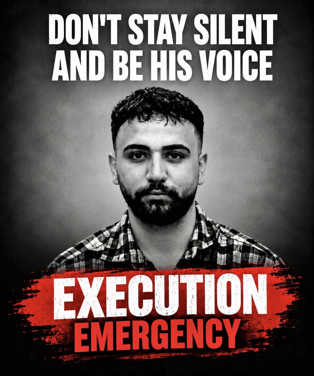 MsGypsy4life's tweet photo. 🚨🆘  EXECUTION EMERGENCY 🆘🚨 

THERE MAY BE ONLY HOURS LEFT!

Alireza Sepahi, tortured for eight months. Sentenced to death in the Alikhani Square case. Taken to the gallows — the fear triggered a heart attack. His sister prayed he would not come back from the hospital. 
He woke up. They sent him back. Now he has been moved to solitary again. His file is with the execution unit.

Every hour matters. Do not wait for news of his death.
Speak now — while his life can still be saved.📢

#LastBreath 
#IslamicRepublicHangs