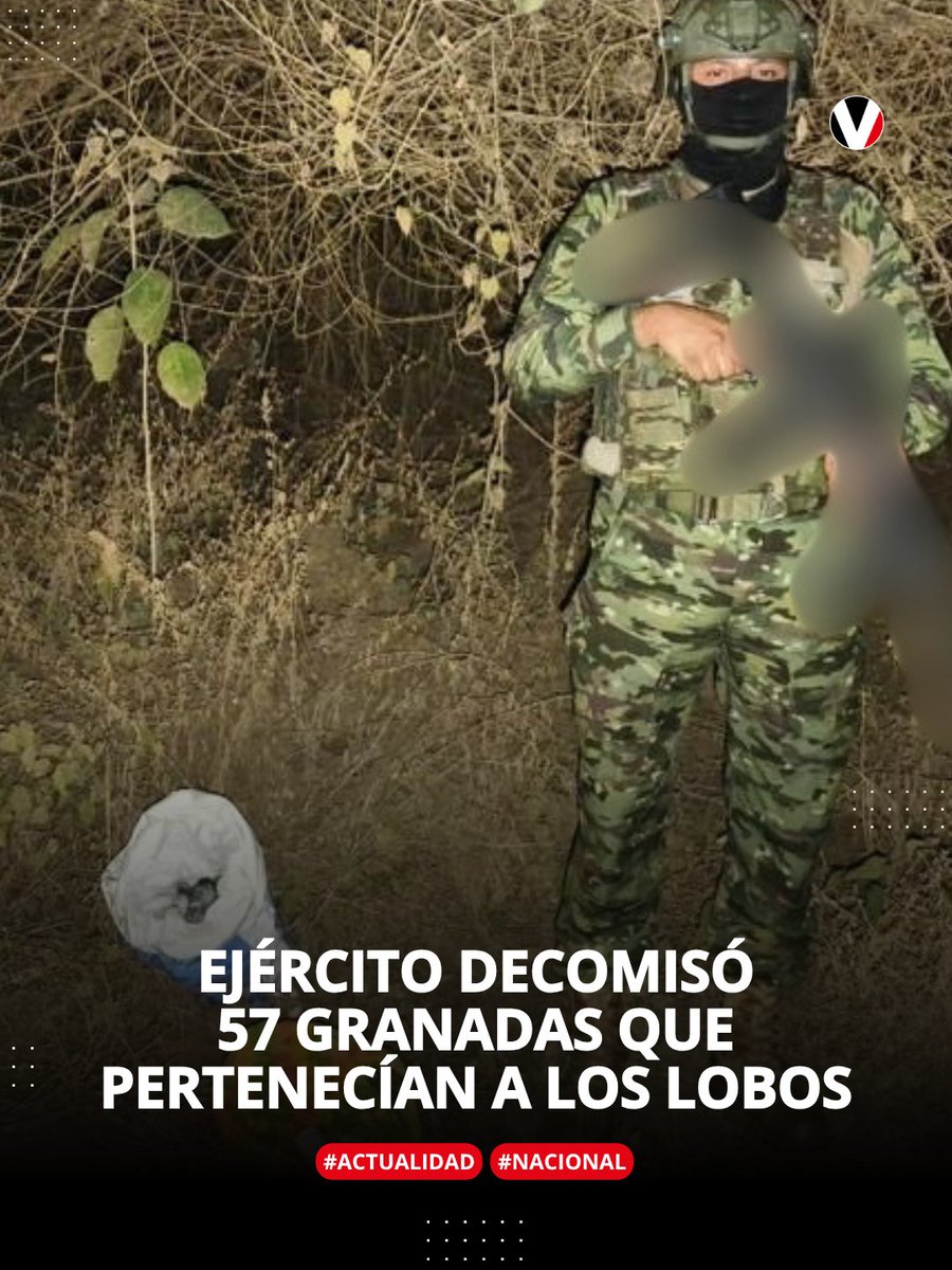 revistavistazo's tweet photo. El Ejército decomisó 57 granadas "de alto impacto y de uso militar" que pertenecían a Los Lobos. El operativo se realizó en Daule, cerca de Guayaquil. Más detalles 👉 https://t.co/M5ewQBhktL https://t.co/a0n2W9Kw9h