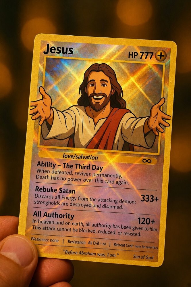 Clearpath__'s tweet photo. Divinely rare: auto win (eternal life) for everyone who holds this card. https://t.co/qYnE3gES9g