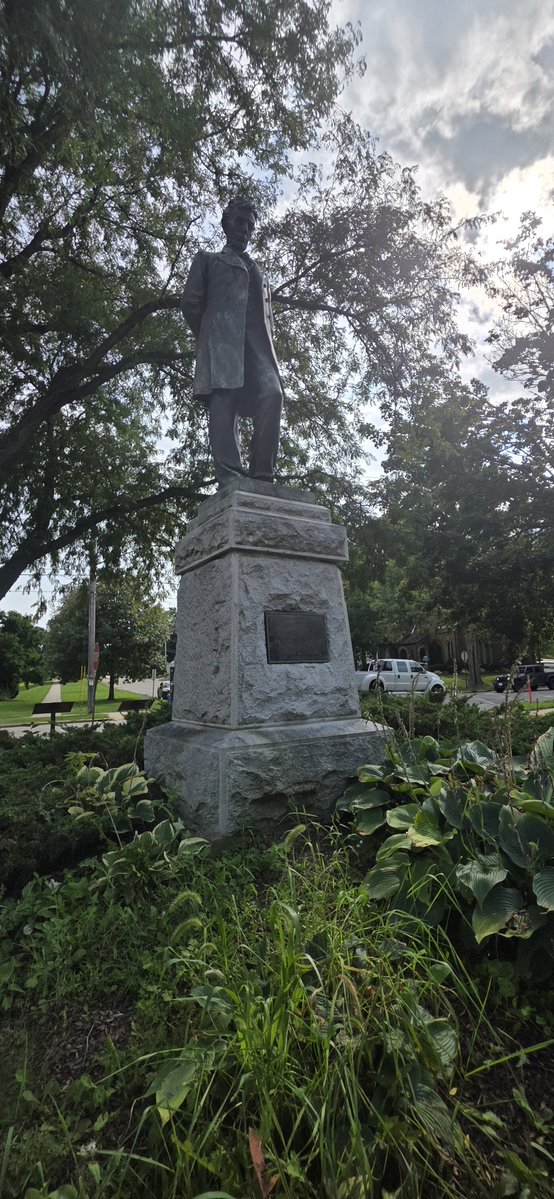 angelaroseshow's tweet photo. Stopped at the Lincoln statue in the middle of Burlington today.
“With malice toward none, with charity for all… let us strive on to finish the work we are in.”
That’s why we’re out here.
#MAGAMajorityForce knocking doors in #Burlington for #TomTiffany and #BryanSteil.
Who wants to join me in saving Wisconsin? DM me!
#SwampTheVote
