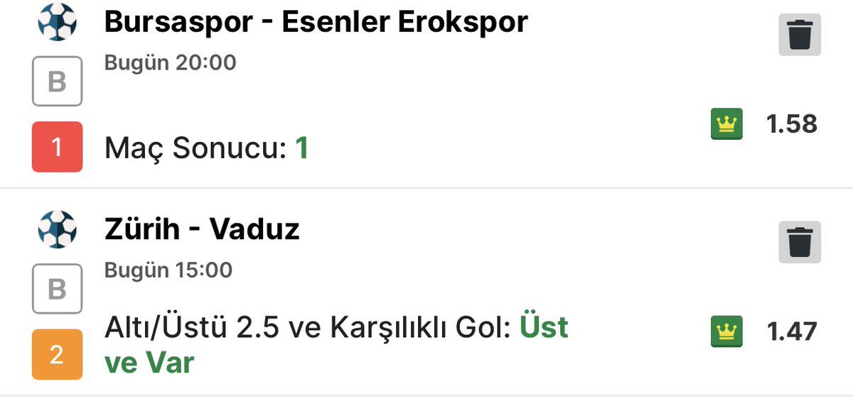 kowenpicks's tweet photo. Bursaspor kazanır 
Zurih - Vaduz KG&amp;2.5 üstü

@ 2.32 

Günü bu ikili ile geçiyorum. https://t.co/BUumEiyck9