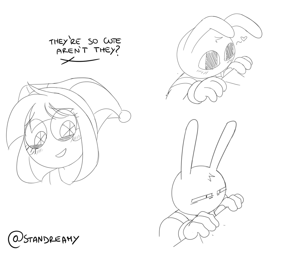 Standreamy's tweet photo. Meme born from a very cursed convo on a server with moots.

#funnybunny https://t.co/X69fDZqCUF