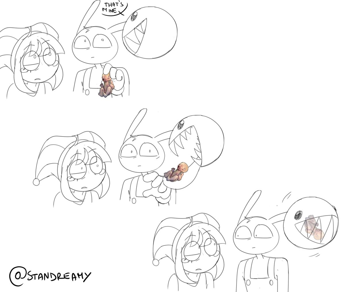 Standreamy's tweet photo. Meme born from a very cursed convo on a server with moots.

#funnybunny https://t.co/X69fDZqCUF