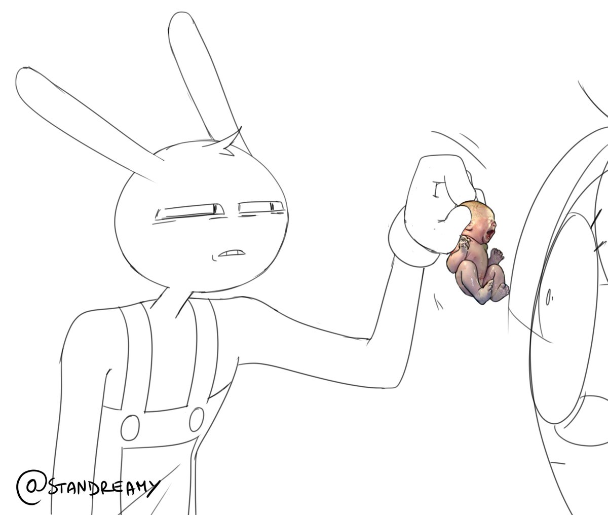 Standreamy's tweet photo. Meme born from a very cursed convo on a server with moots.

#funnybunny https://t.co/X69fDZqCUF