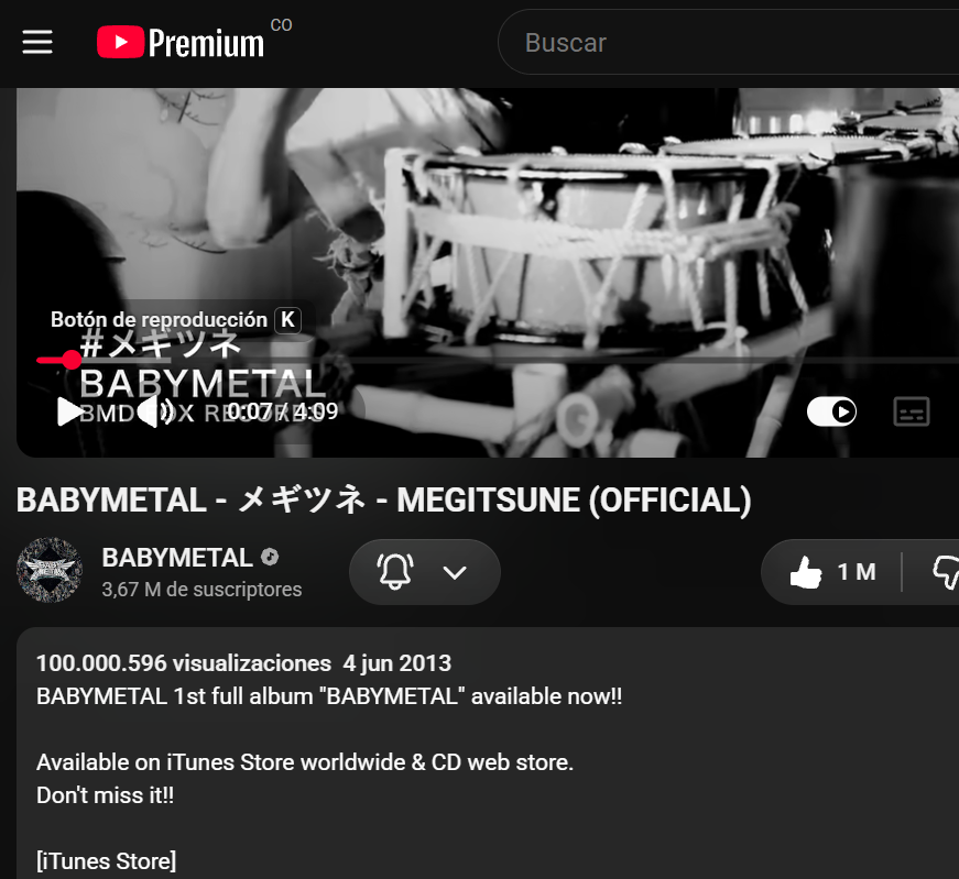 babymetaltube's tweet photo. 🦊 BABYMETAL’s “Megitsune” has officially surpassed 100 MILLION views on YouTube! 🎉

Released back in June 2013, one of BABYMETAL’s most iconic songs has now joined the 100M club — more than 13 years later.

Congratulations, @BABYMETAL_JAPAN ! 🎊

#BABYMETAL #Megitsune #メギツネ
https://t.co/KfzX0WCVMi