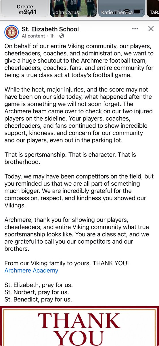 AuksFootball's tweet photo. More proud of this than anything else today. Thank you to the St. E’s community for your kind words.  You are and always have been great competitors and people on and off the field.  
And to our community, especially our players, we couldn’t be prouder of you. https://t.co/XNkPvb1yY6