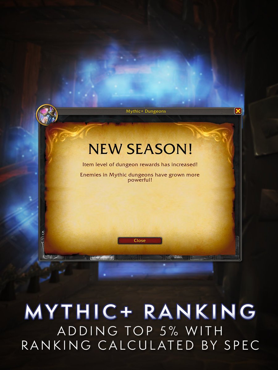 Warcraft's tweet photo. Midnight S3 is coming out swinging 💥

⛓️‍💥 Armor-type transmog restrictions removed 
💡 Undead, Night Elf, and Troll Paladins
💪 Optional Delve challenge mode 
🩸 New Nemesis: Astalor Bloodsworn 
⬆️ Mythic+ Ranking by spec
➕ And More! https://t.co/3Ixc5GGnzL