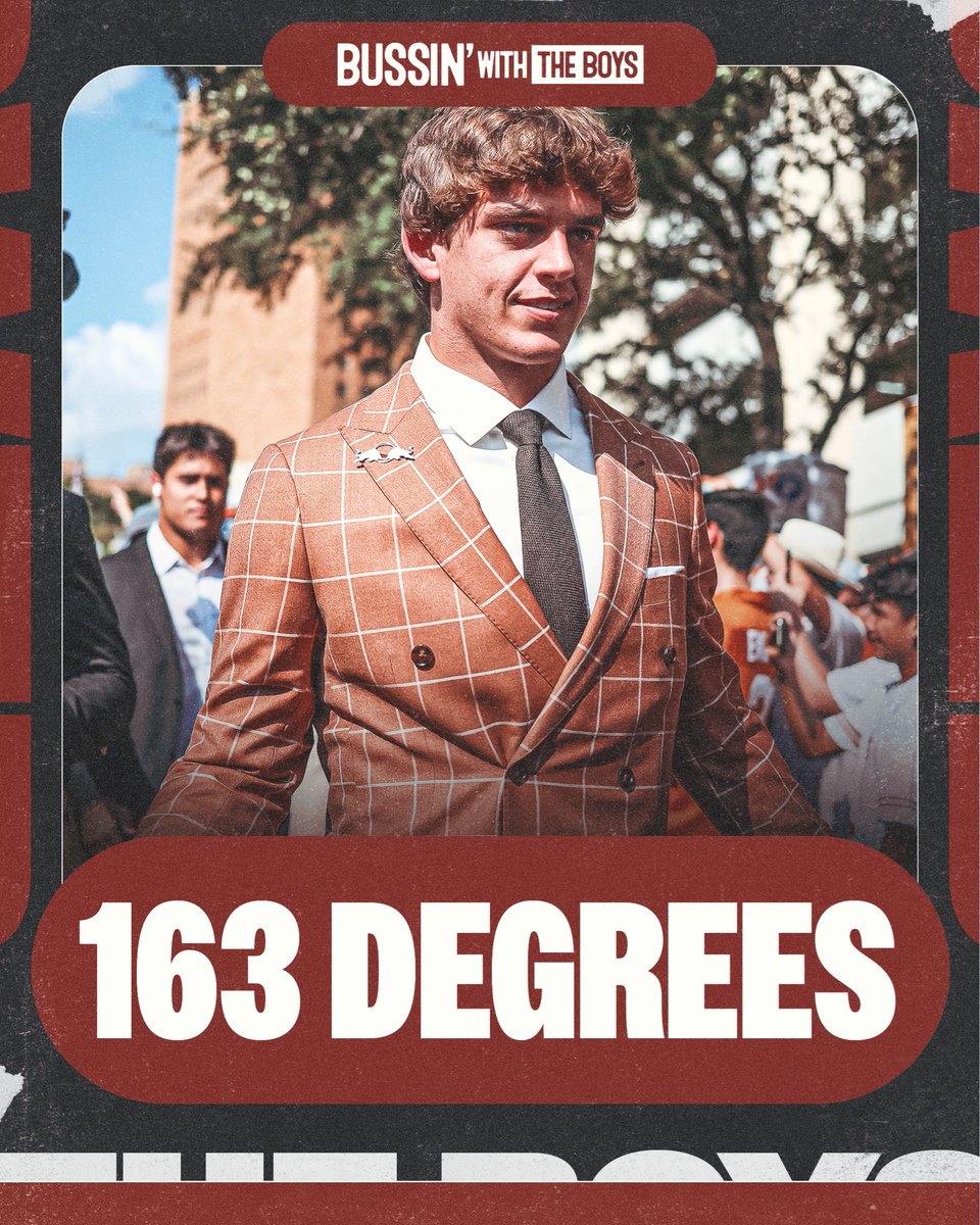 BussinWTB's tweet photo. According to Holly Rowe, the field temperature in Austin is currently 163 degrees farenheit 😳 https://t.co/gjhg0KmqLM