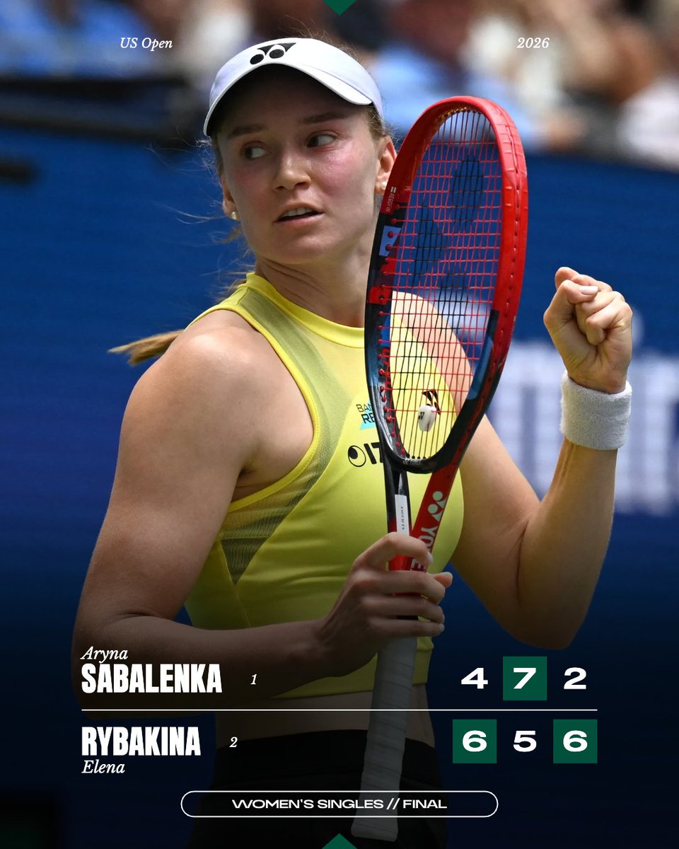 rolandgarros's tweet photo. ELENA RYBAKINA, US OPEN CHAMPION 🏆

#USOpen https://t.co/3aDK61lWSZ