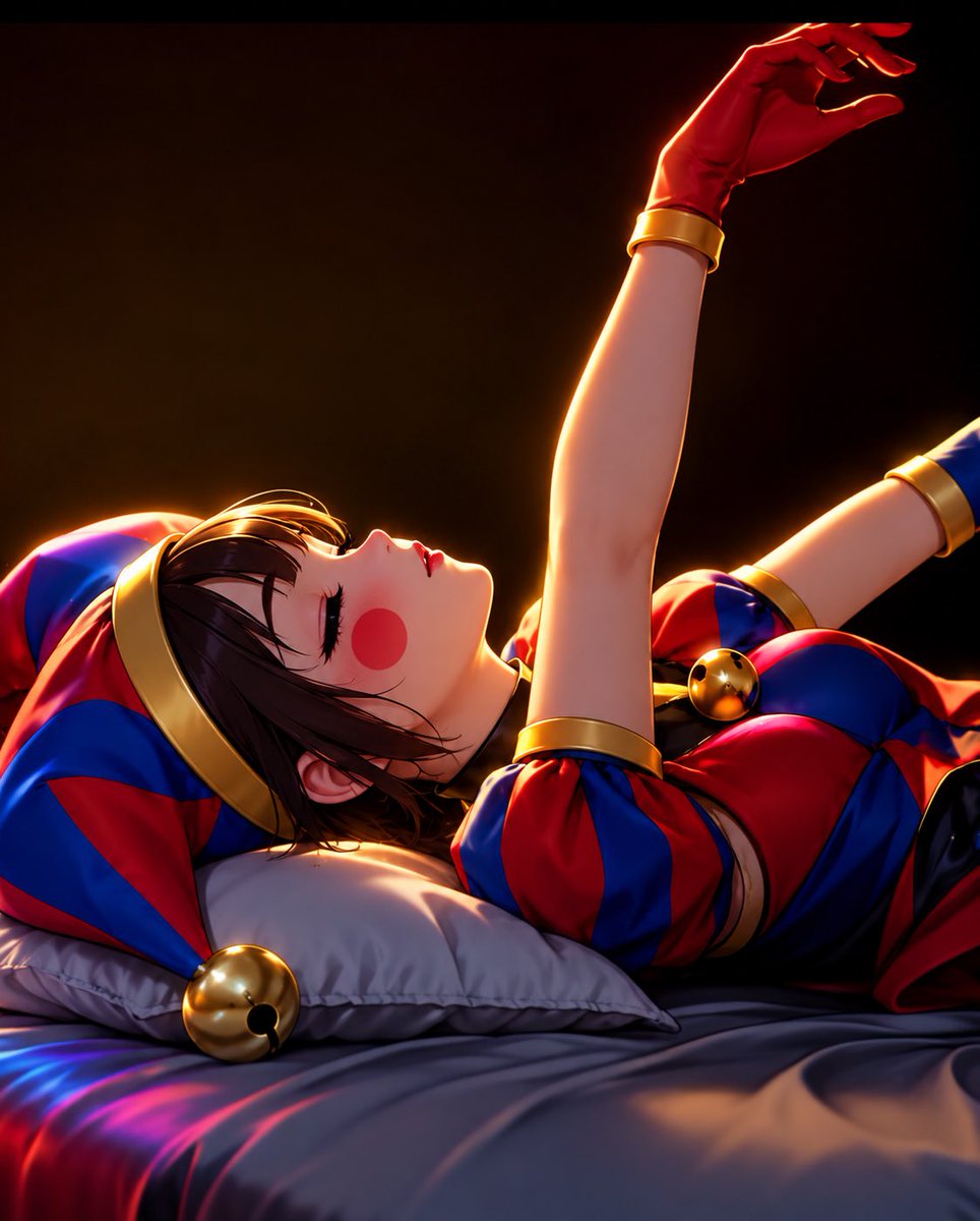 AAste393788's tweet photo. Lost in my own little circus.. $Pomni ❤️💙💛 https://t.co/A3JsjVdVB9