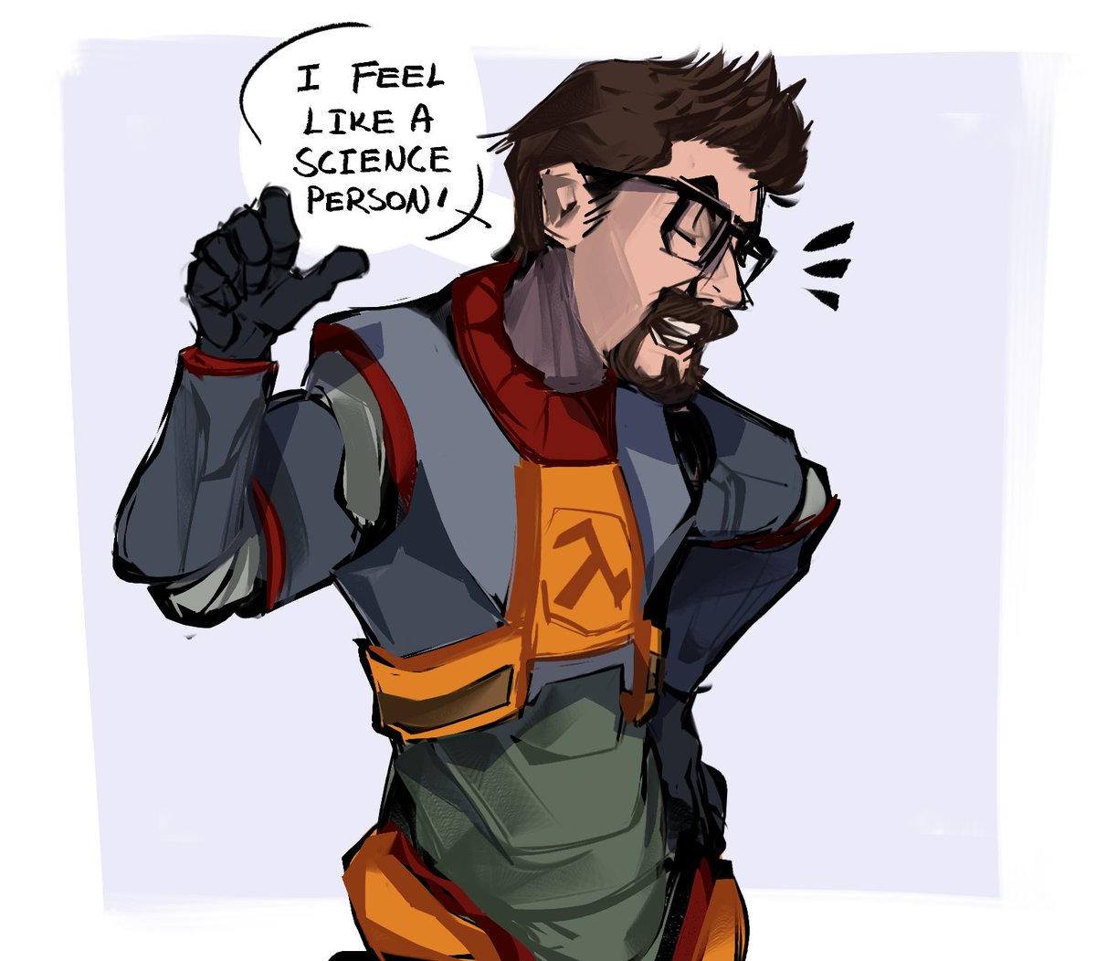 narklos's tweet photo. A sciencer! #halflife https://t.co/nPnHoHP8Ey