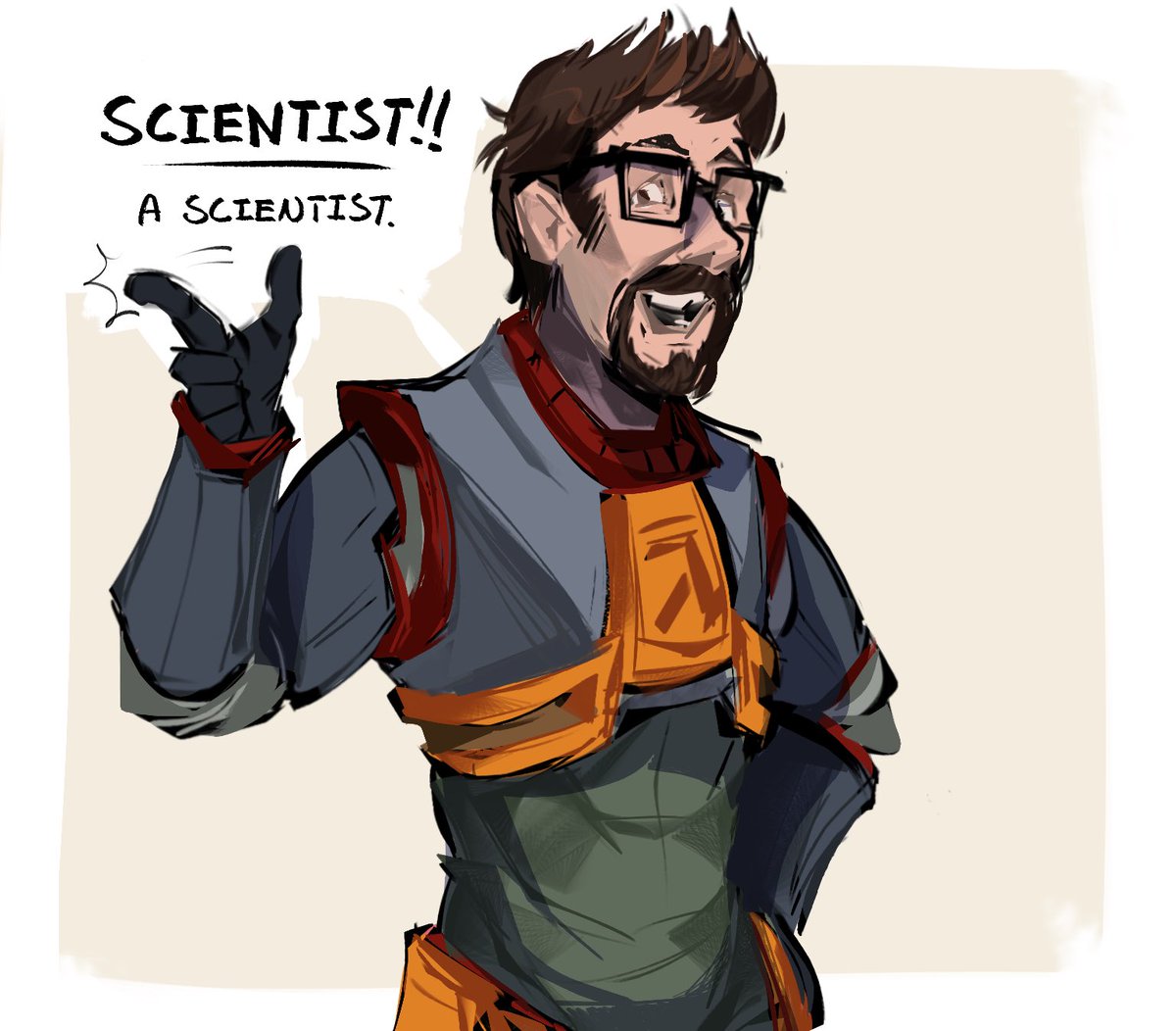 narklos's tweet photo. A sciencer! #halflife https://t.co/nPnHoHP8Ey