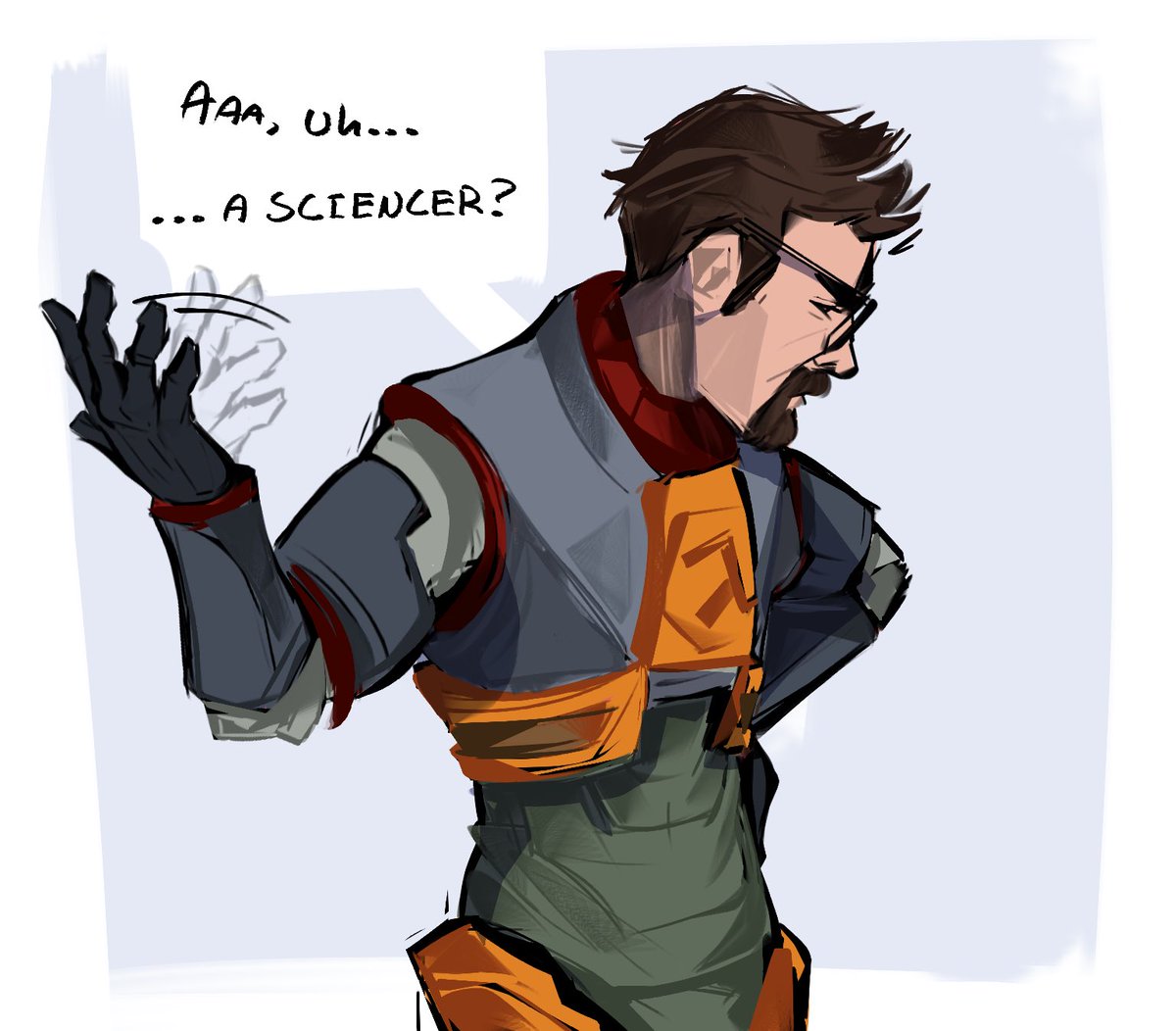 narklos's tweet photo. A sciencer! #halflife https://t.co/nPnHoHP8Ey