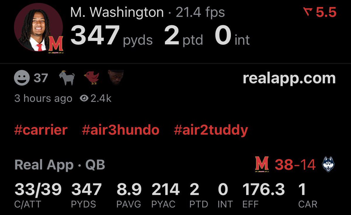 ShowbizTerp's tweet photo. People really thought Malik was washed because he took it easy on an FCS team 🥱🥱

Best in the country. 1.01 in the 2028 Draft https://t.co/qx430fxGrN